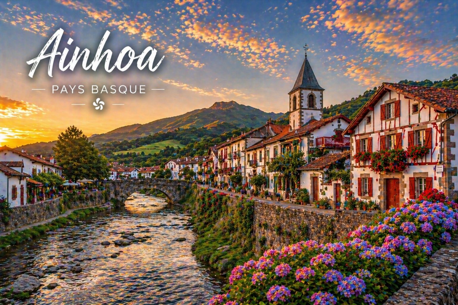 Ainhoa, village médiéval basque classé Plus Beaux Villages de France