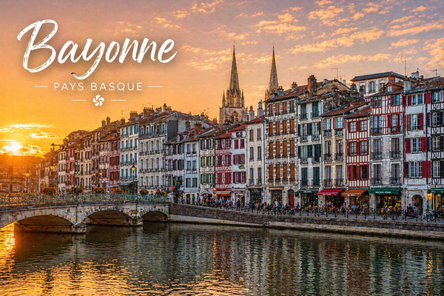 Vue de Bayonne et de la Côte Basque