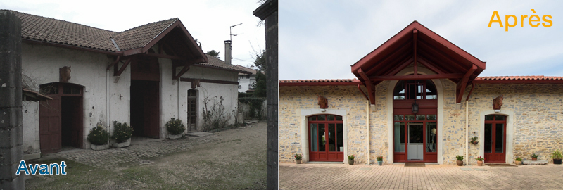 Rénovation complète d'une ancienne écurie en villa de caractère au Pays Basque — Richard Castagnet
