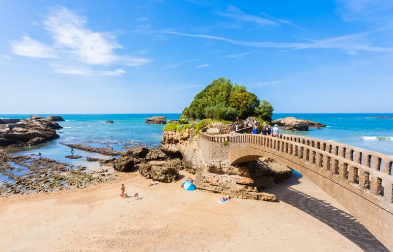 Rocher de la Vierge à Biarritz